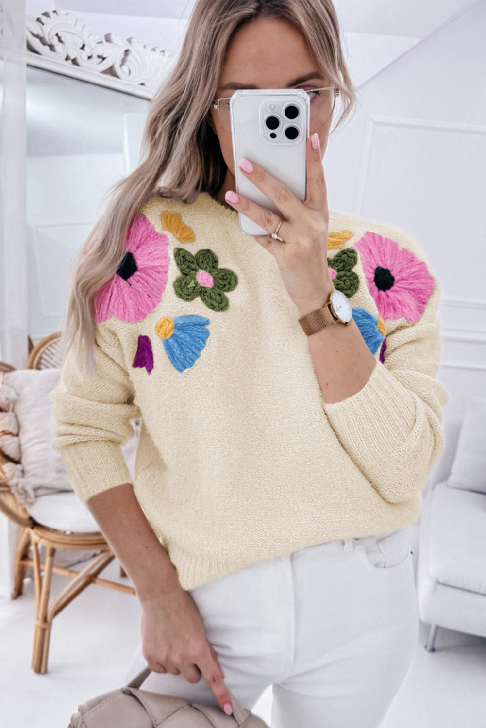 Beige Knitted Sweater. GCollection