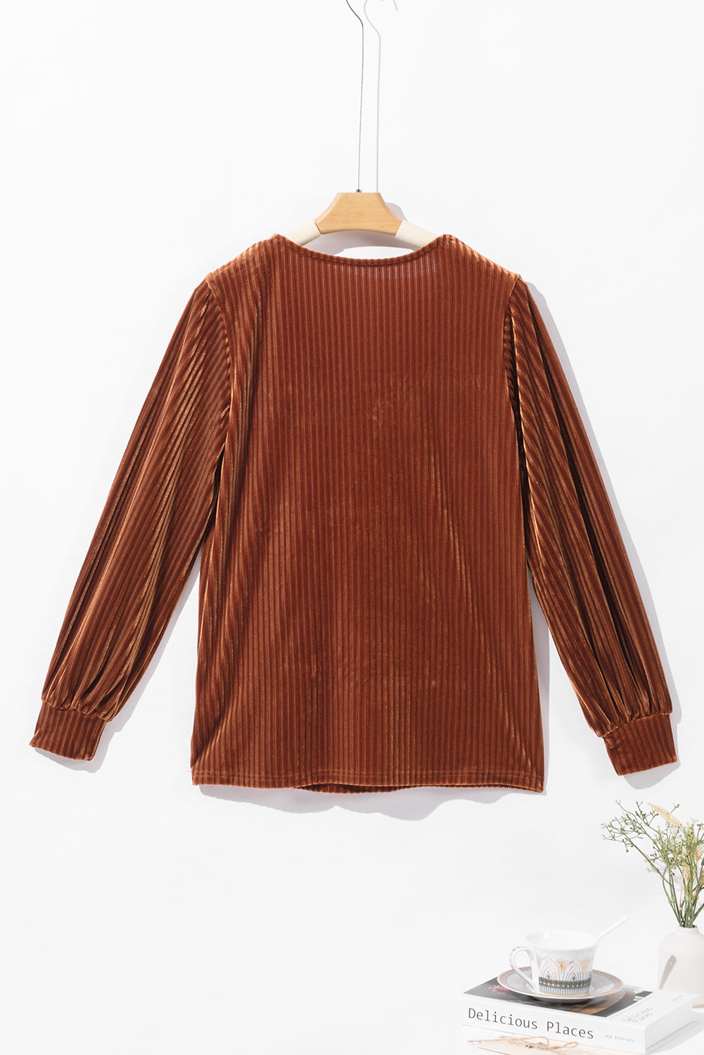 Chestnut Velvet Top. GCollection