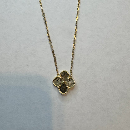 14K Solid Gold Glover Necklace
