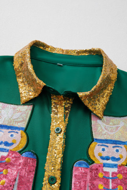 Green and sequins Nutcracker dress. GCollection