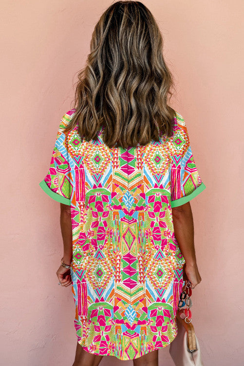 Geometric Print Dress. GCollection