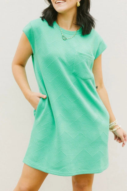 Mint green dress. WS