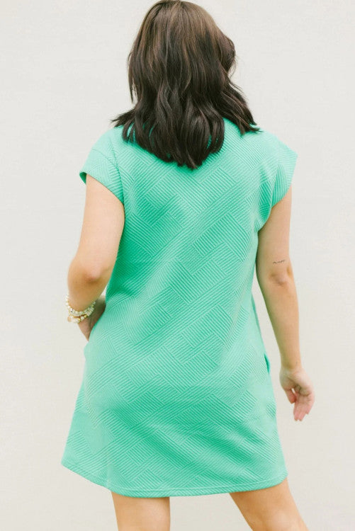 Mint green dress. WS