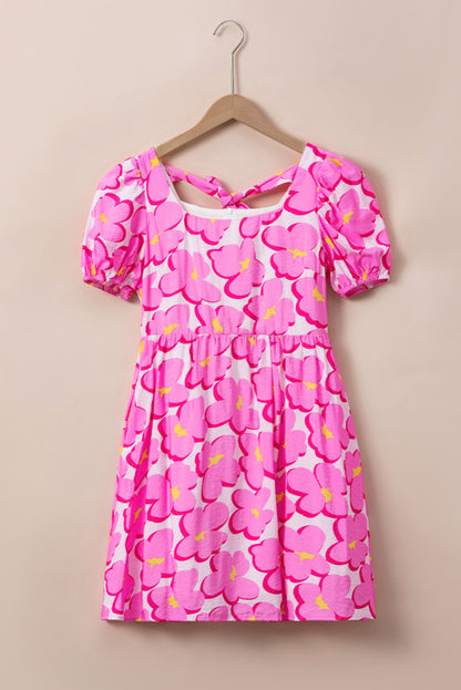 Rose floral print dress. WS