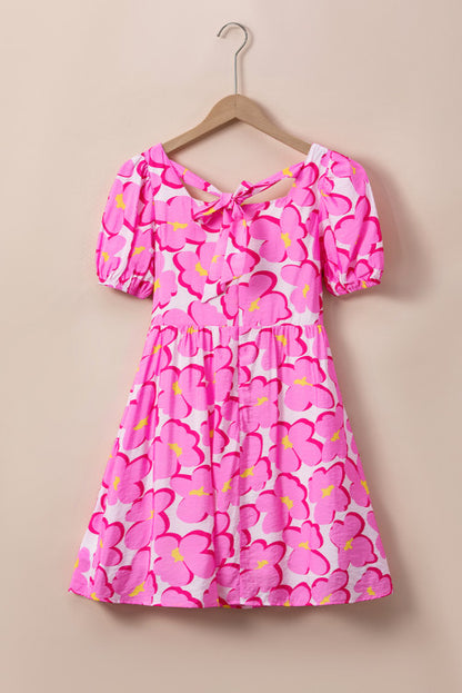 Rose floral print dress. WS