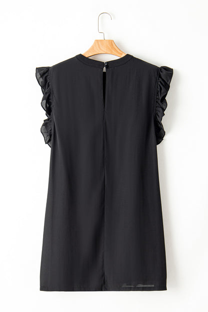 Black Ruffled Dress. PSCollection