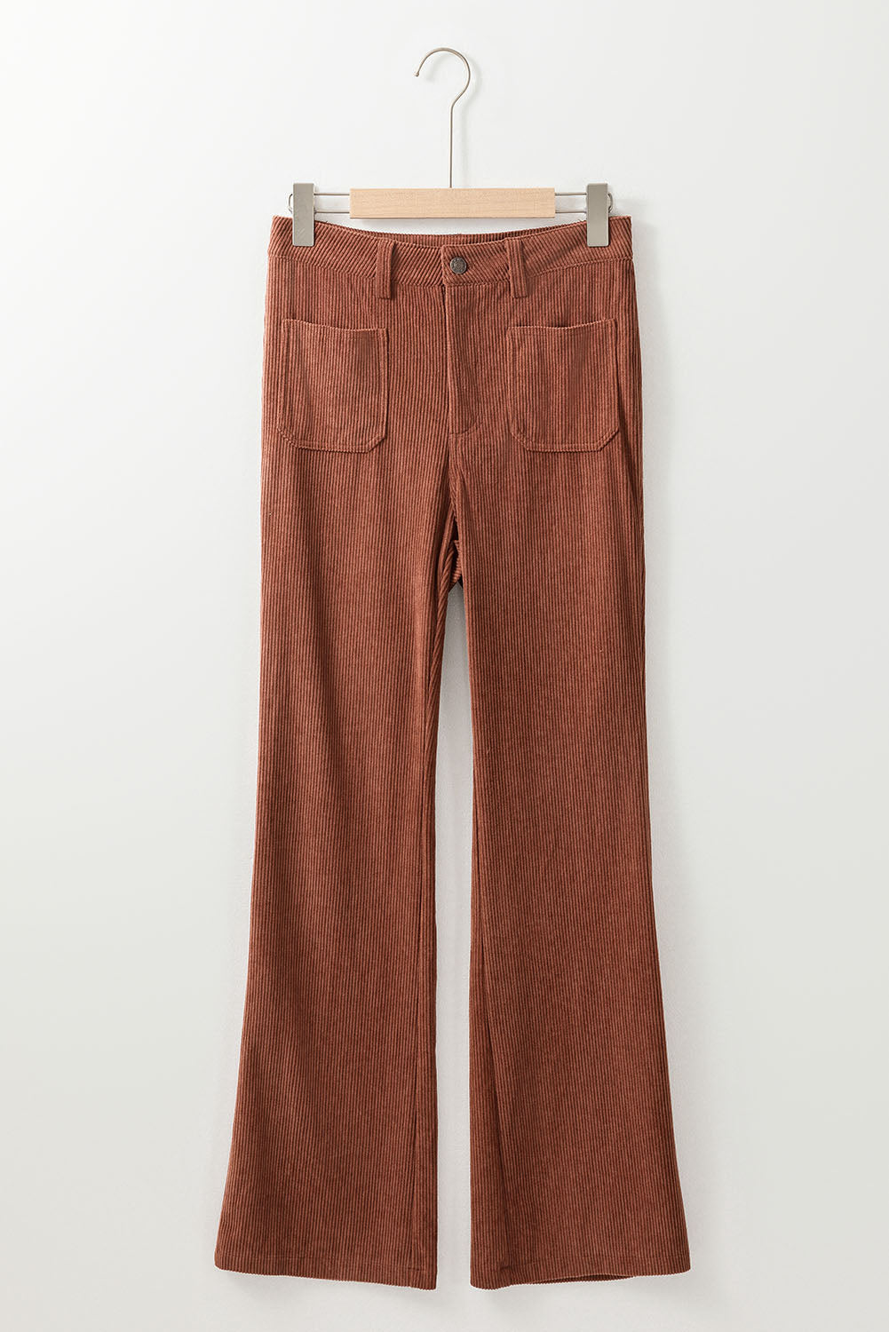 Brown High Waist Corduroy Pants. GCollection