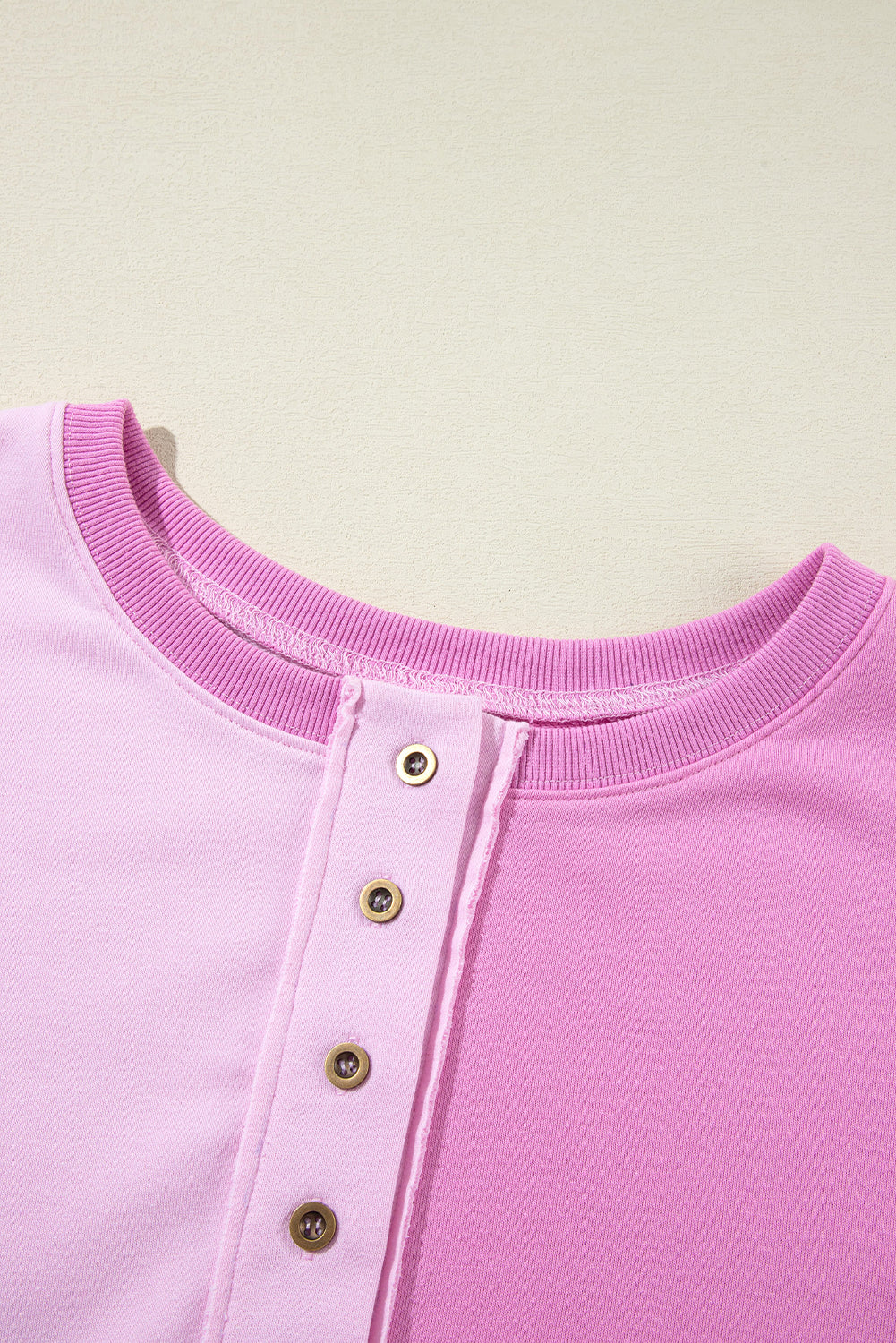 Pink Colorblock Oversize Sweatshirt. GCollection