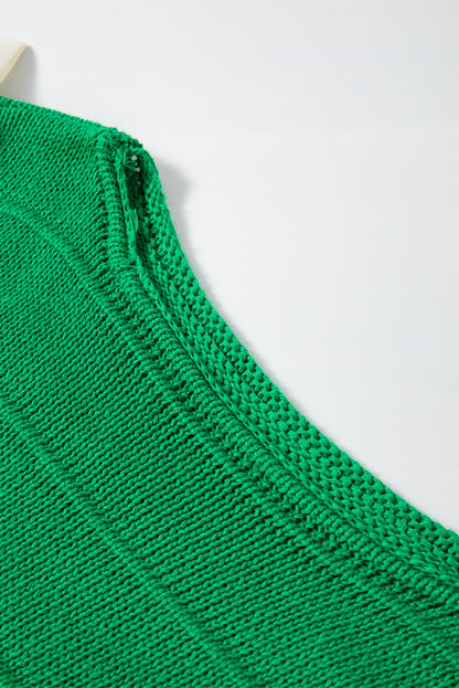 Bright Green Bow Knot Loose Fit Sweater. GCollection