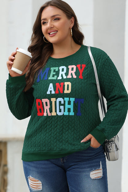 7Green Merry And Bright Cable Knit Pullover Sweatshirt. GCollection