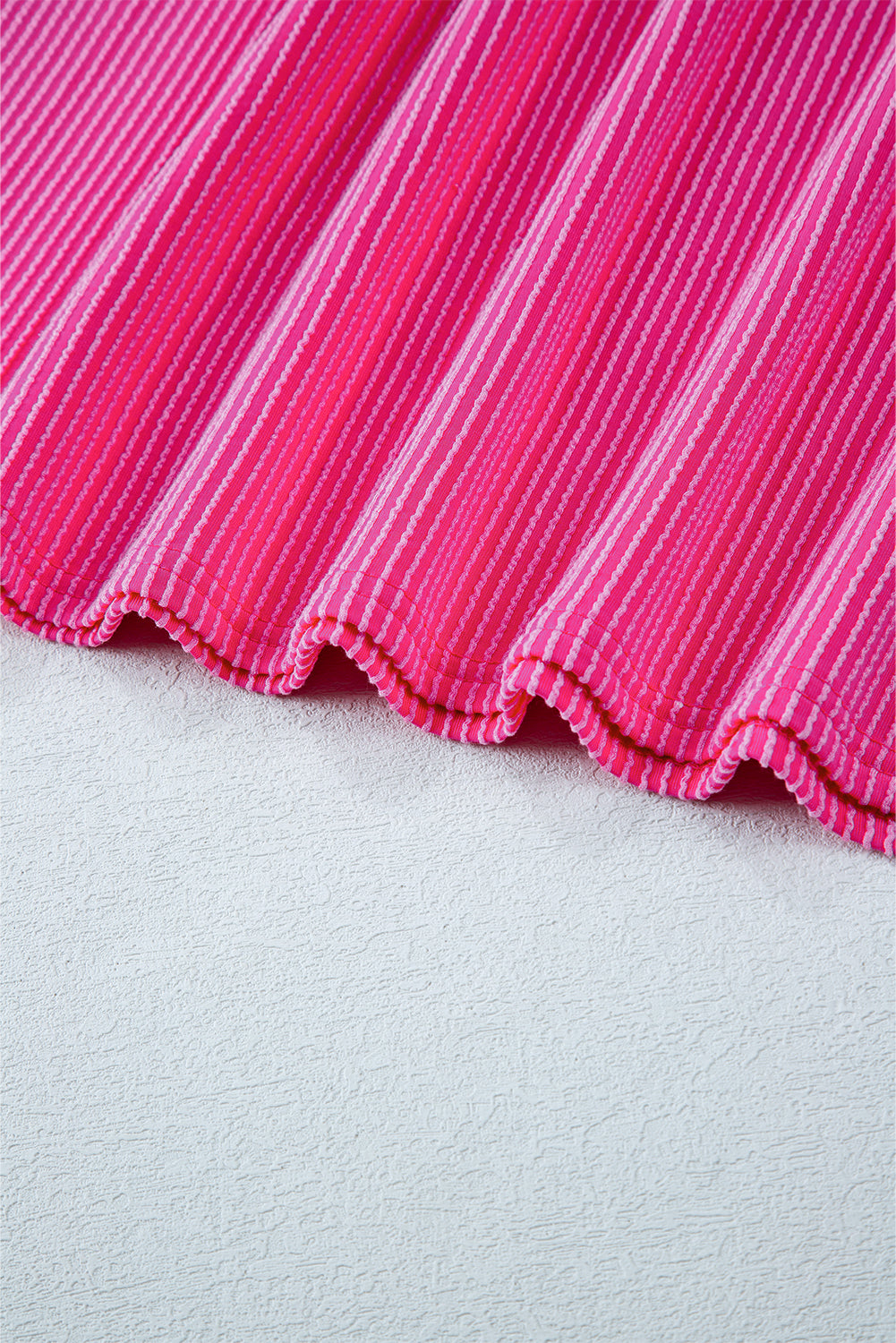 Pink Textured Contrast Trim Set. PSCollection