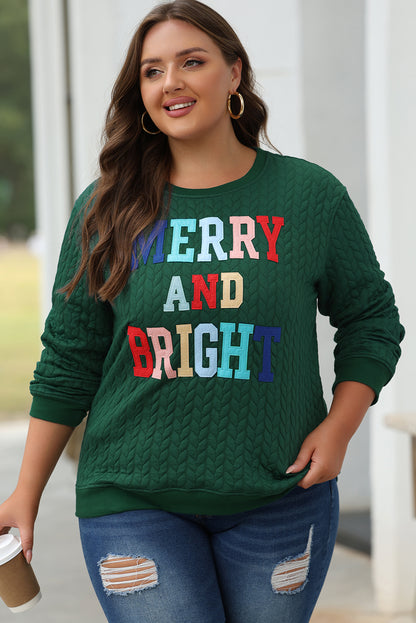 7Green Merry And Bright Cable Knit Pullover Sweatshirt. GCollection