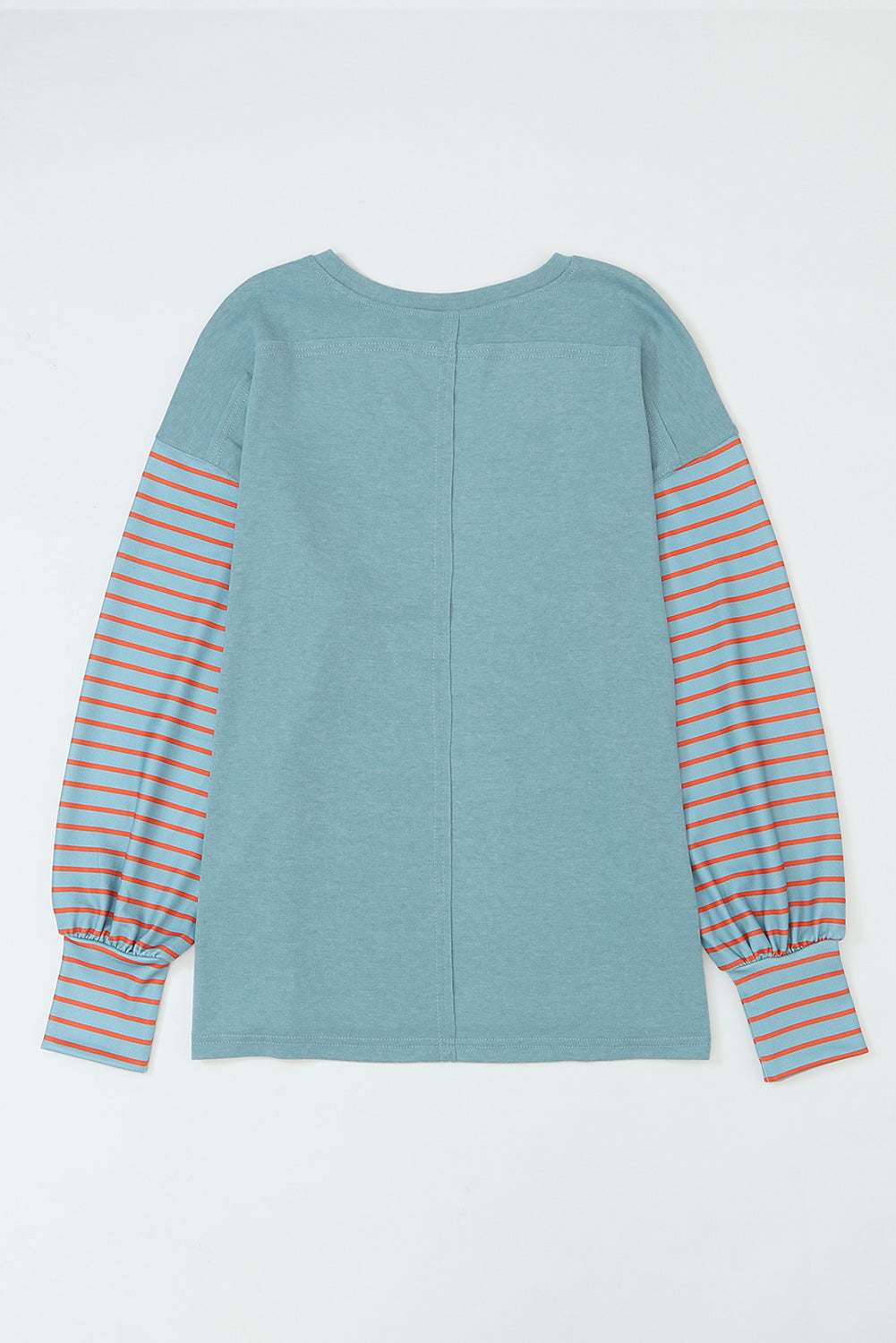 Green Colorblock Striped Top. GCollection