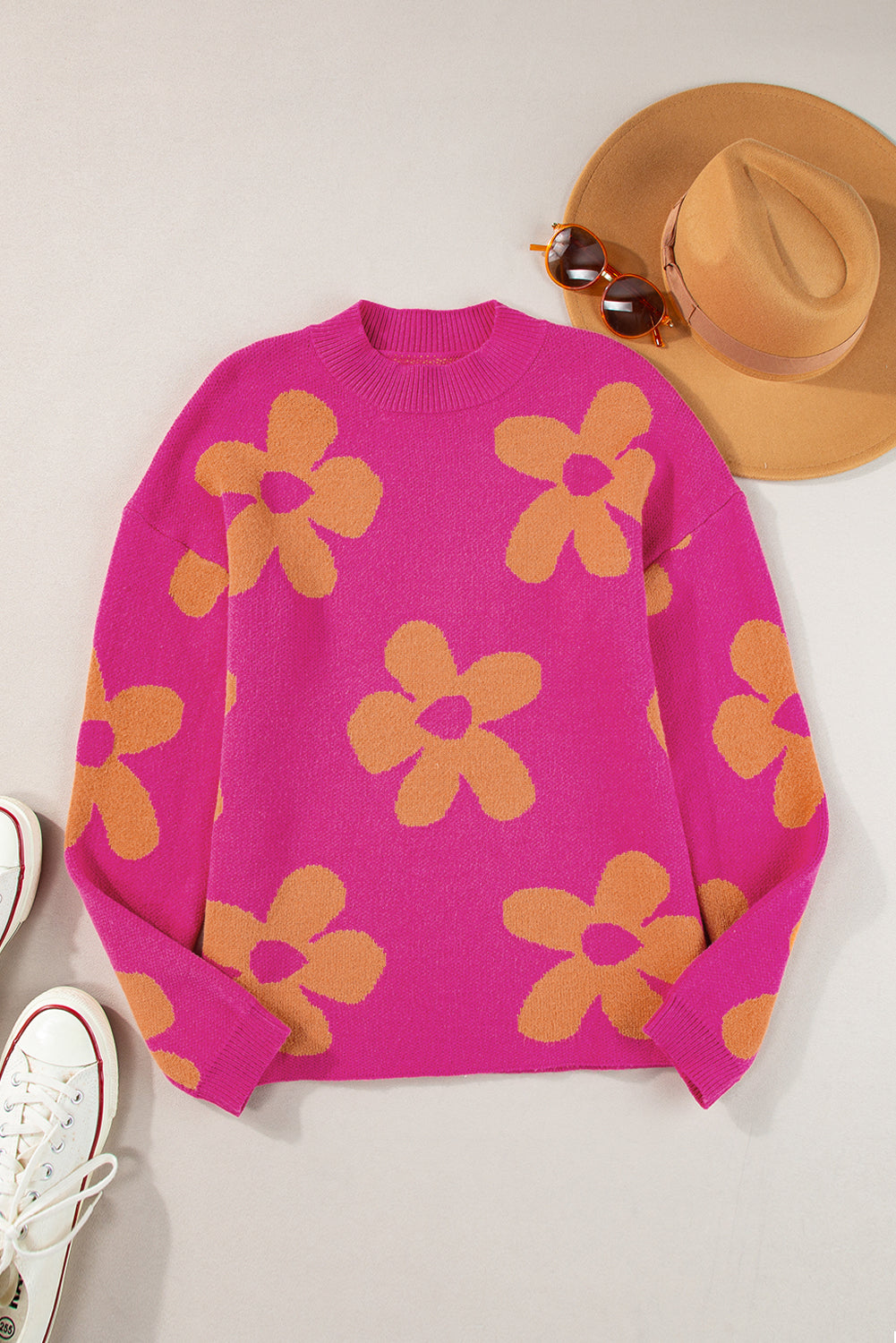 Rose Big Flower Sweater. GCollection