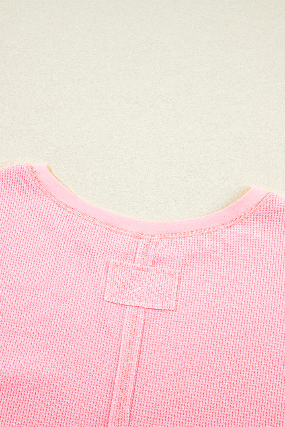 Pink Ribbed Exposed Seam Tee and Shorts Set. PSCollection