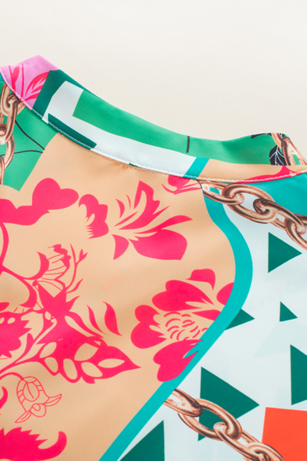 Multicolour Abstract Printed Half Sleeve Dress. GCollection