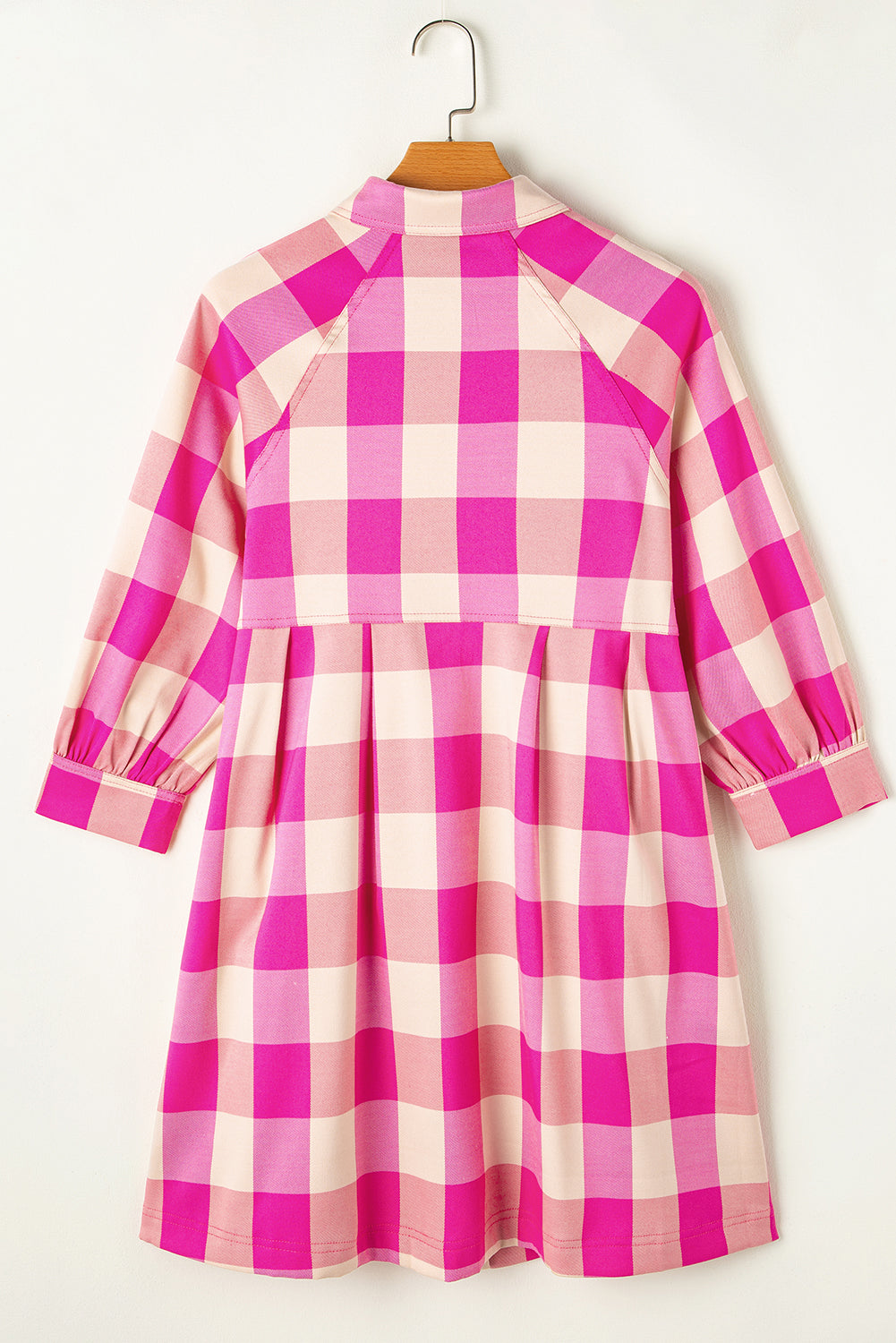 Rose Red Plaid Dress. GCollection