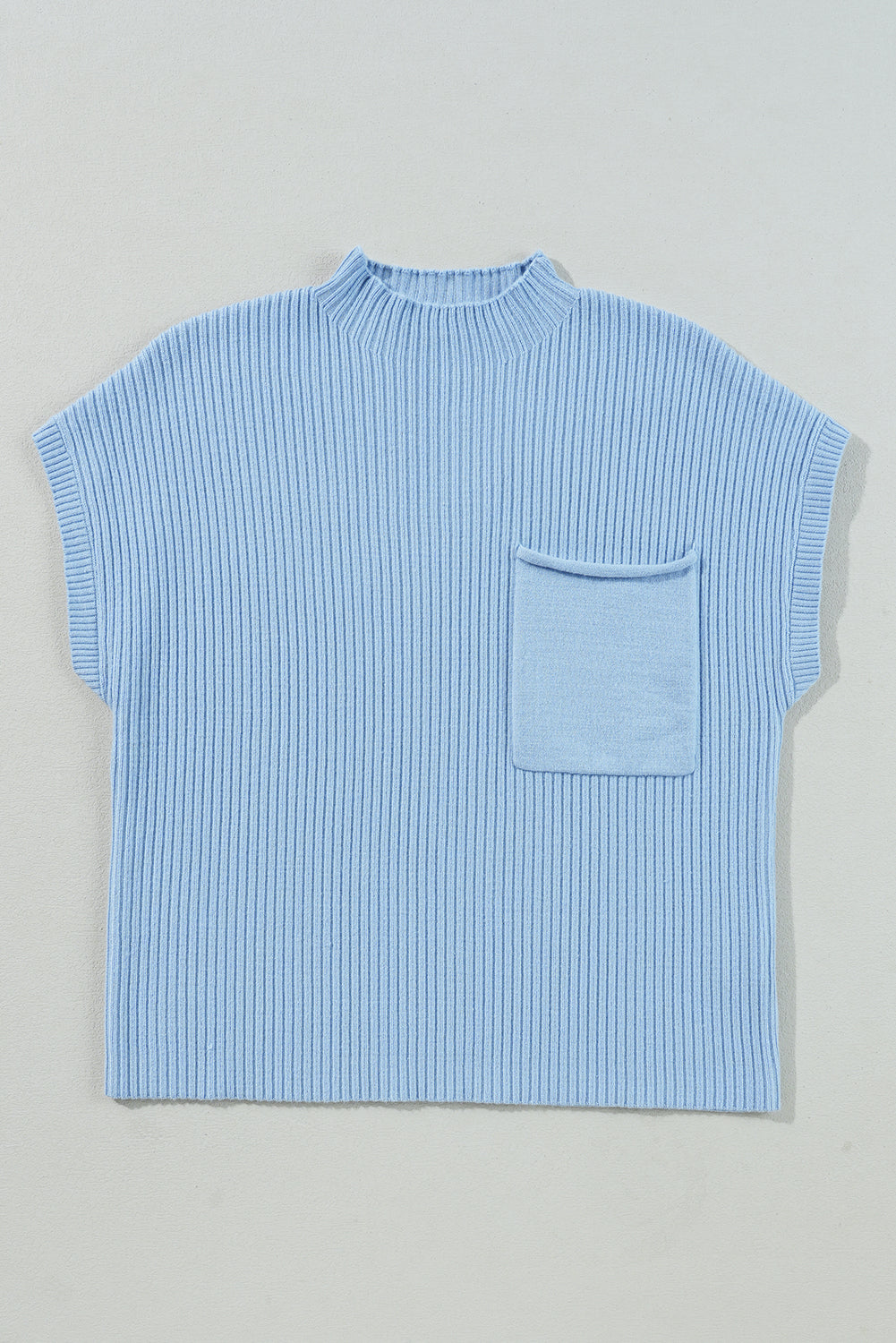 Beau Blue Patch Pocket Sweater Top. GCollection