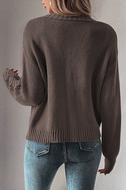 Dark khaki sweater cardigan. GCollection