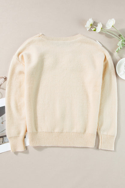 Beige Knitted Sweater. GCollection