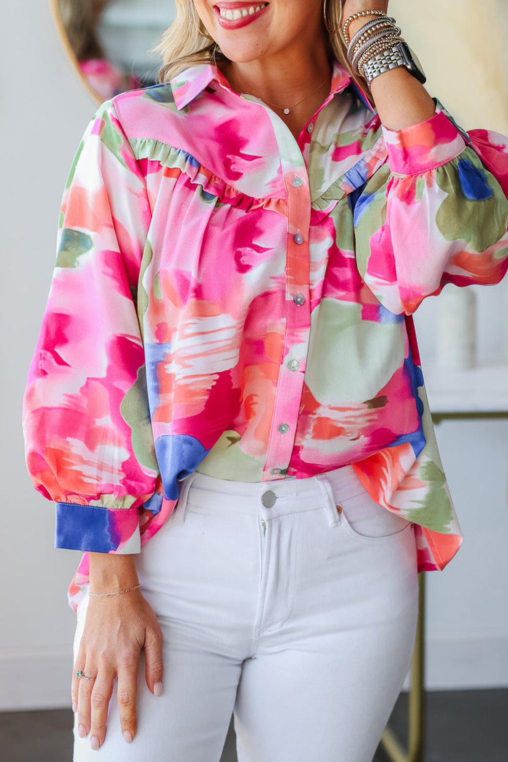 Multicolour Abstract Printed Shirt. GCollection