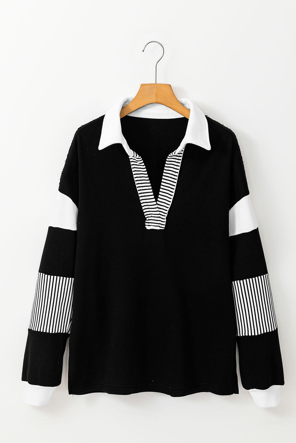 Black Striped Sweatshirt. GCollection